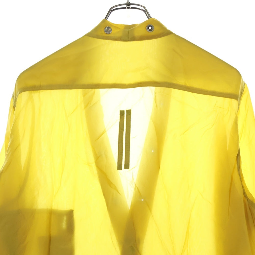 Rick Owens(リックオウエンス) 20SS Larry Sheer Shirt Lemon 長袖シアーラリーシャツ イエロー RR20S7287‐J