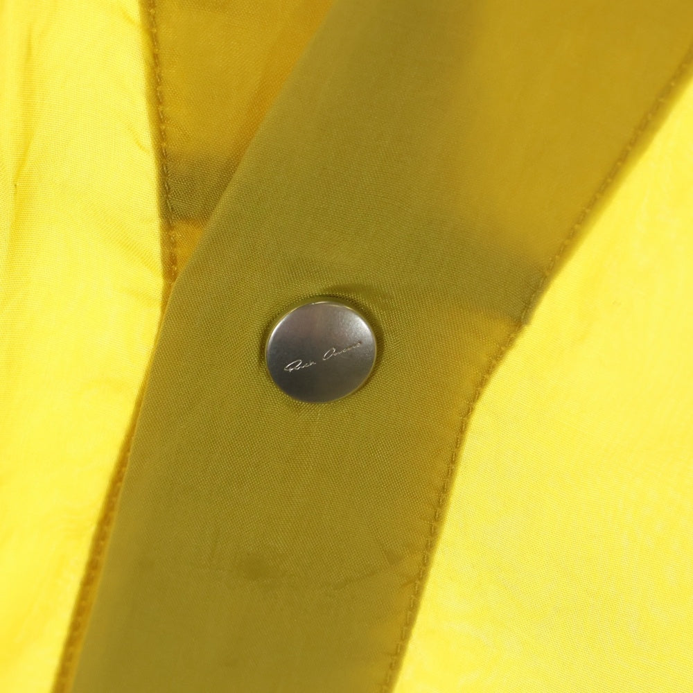 Rick Owens(リックオウエンス) 20SS Larry Sheer Shirt Lemon 長袖シアーラリーシャツ イエロー RR20S7287‐J