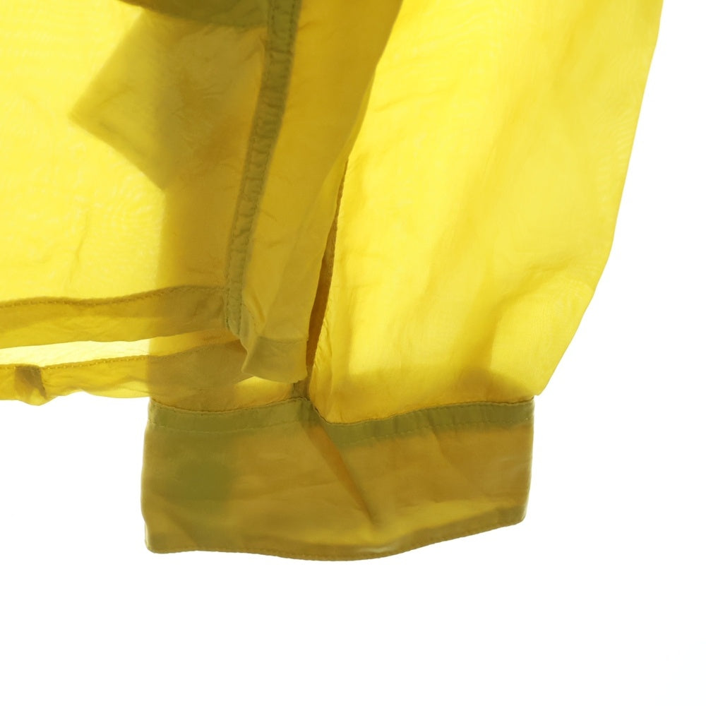Rick Owens(リックオウエンス) 20SS Larry Sheer Shirt Lemon 長袖シアーラリーシャツ イエロー RR20S7287‐J