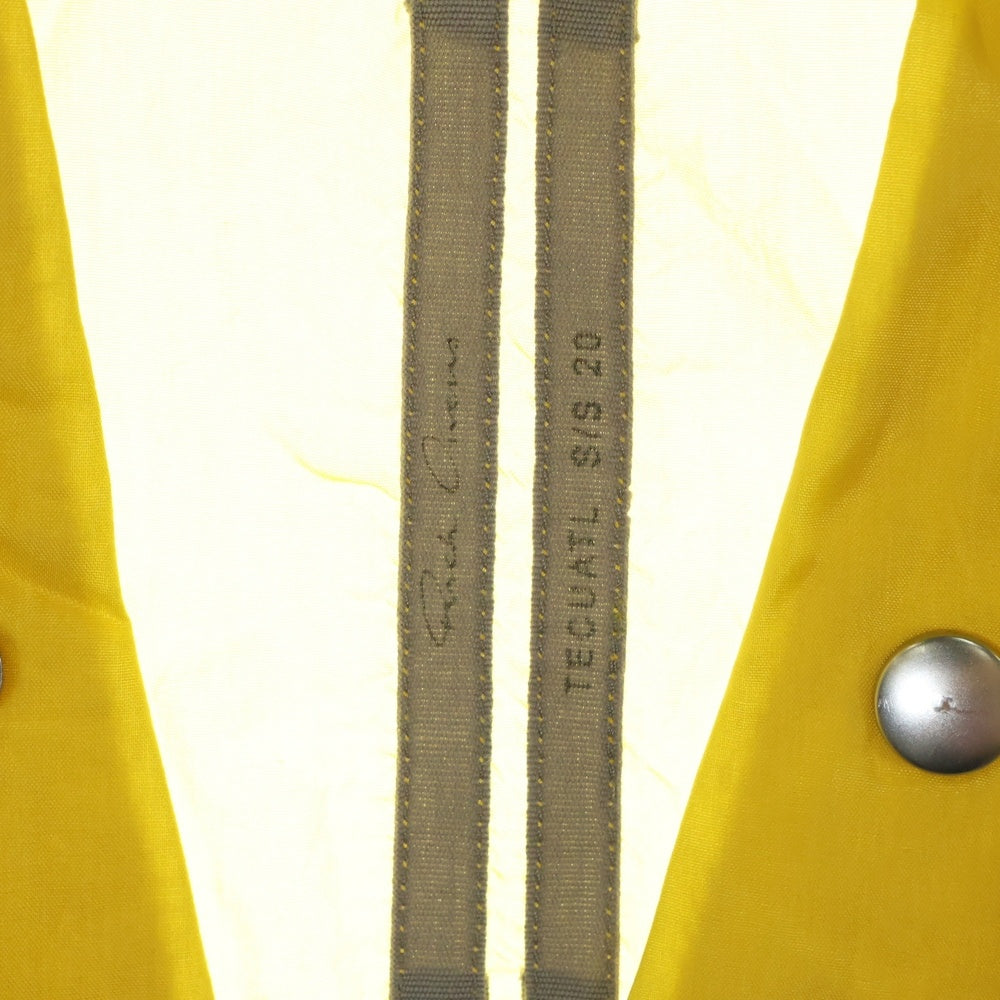 Rick Owens(リックオウエンス) 20SS Larry Sheer Shirt Lemon 長袖シアーラリーシャツ イエロー RR20S7287‐J