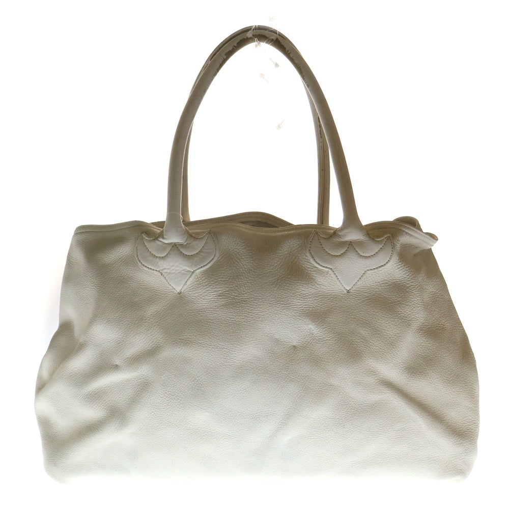 CHROME HEARTS(クロムハーツ) TOTE W SNP BS FLUER BS フレアトート BSフレアレザーパッチトートバッグ ホワイト