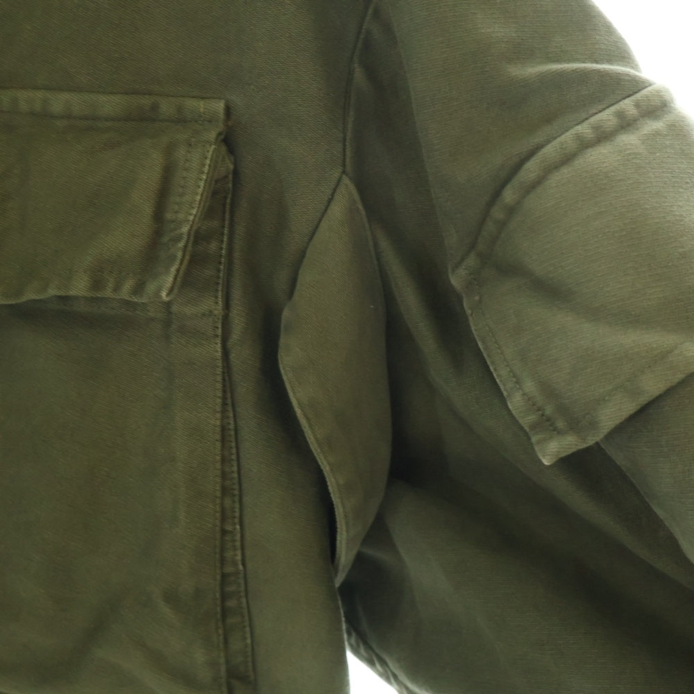 DRIES VAN NOTEN(ドリスヴァンノッテン) Overdyed cargo jacket オーバーダイ マルチポケット カーゴジャケット カーキ
