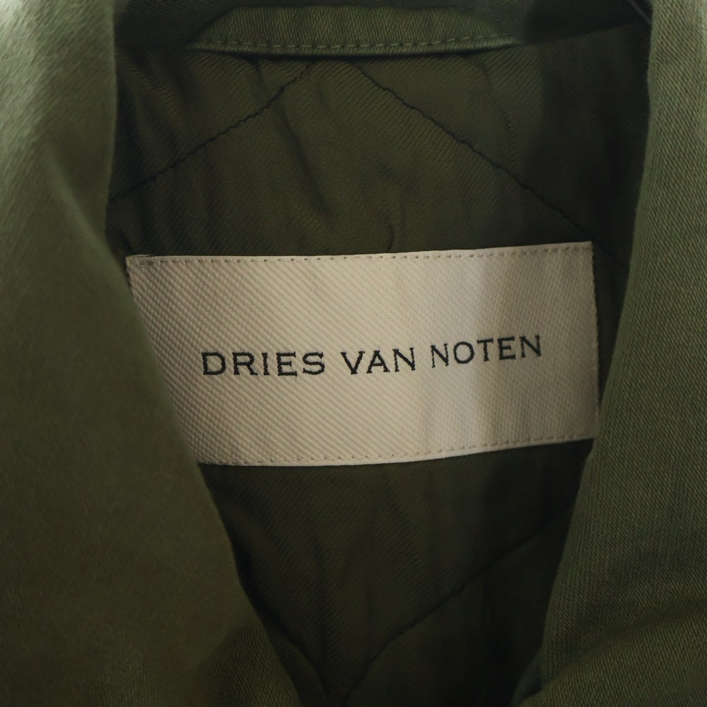 DRIES VAN NOTEN(ドリスヴァンノッテン) Overdyed cargo jacket オーバーダイ マルチポケット カーゴジャケット カーキ