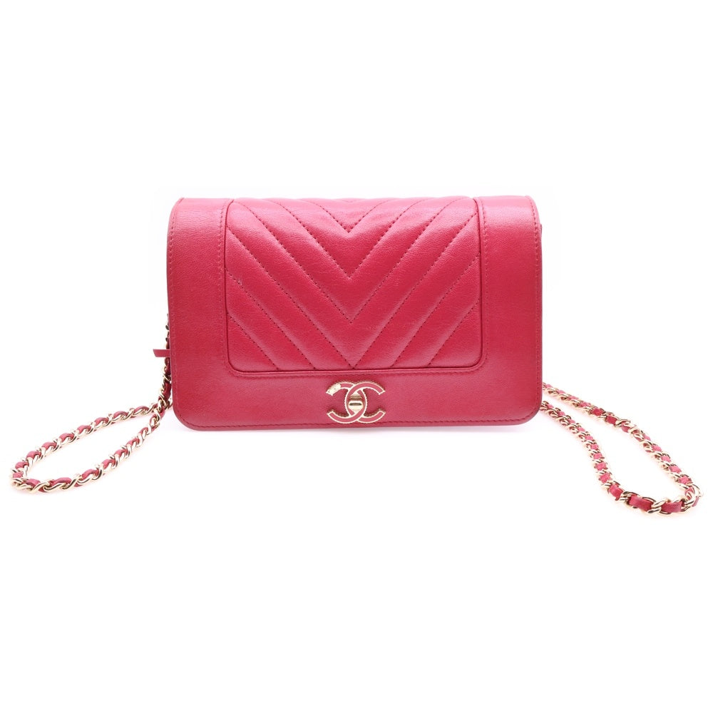 CHANEL(シャネル) マドモアゼル A80972 チェーンウォレット ココマーク ショルダーバッグ レディース ピンク