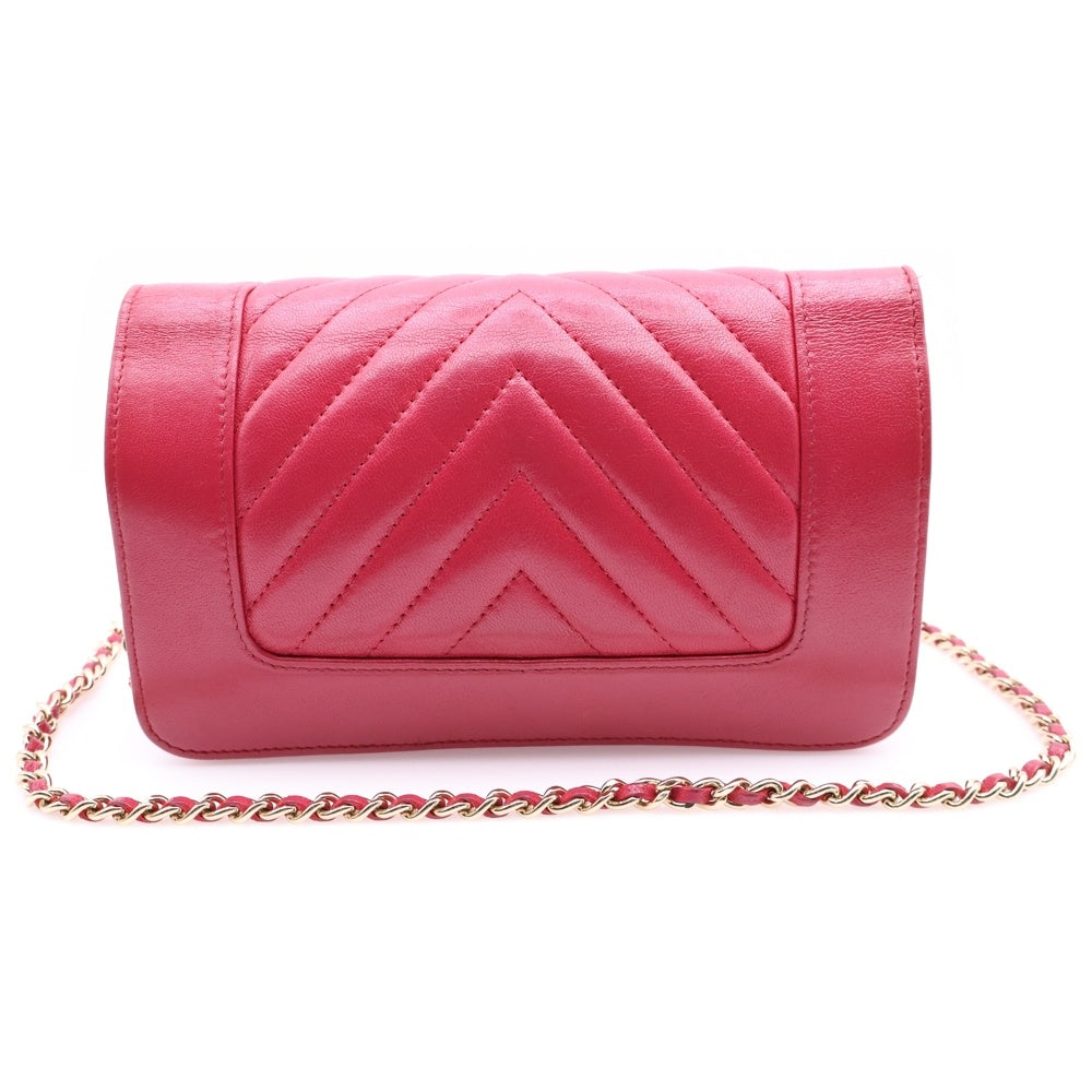 CHANEL(シャネル) マドモアゼル A80972 チェーンウォレット ココマーク ショルダーバッグ レディース ピンク