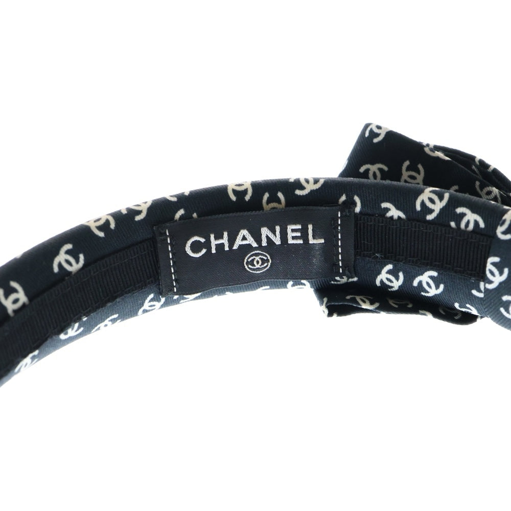 CHANEL(シャネル) ココマーク リボン カチューシャ レディース ブラック/ホワイト