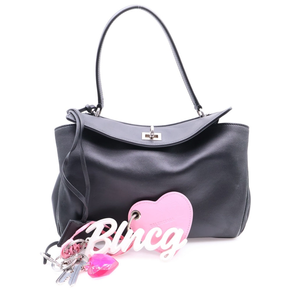 BALENCIAGA(バレンシアガ) RODEO 789779 ロデオ チャーム付き スモールハンドバッグ 789779 ブラック