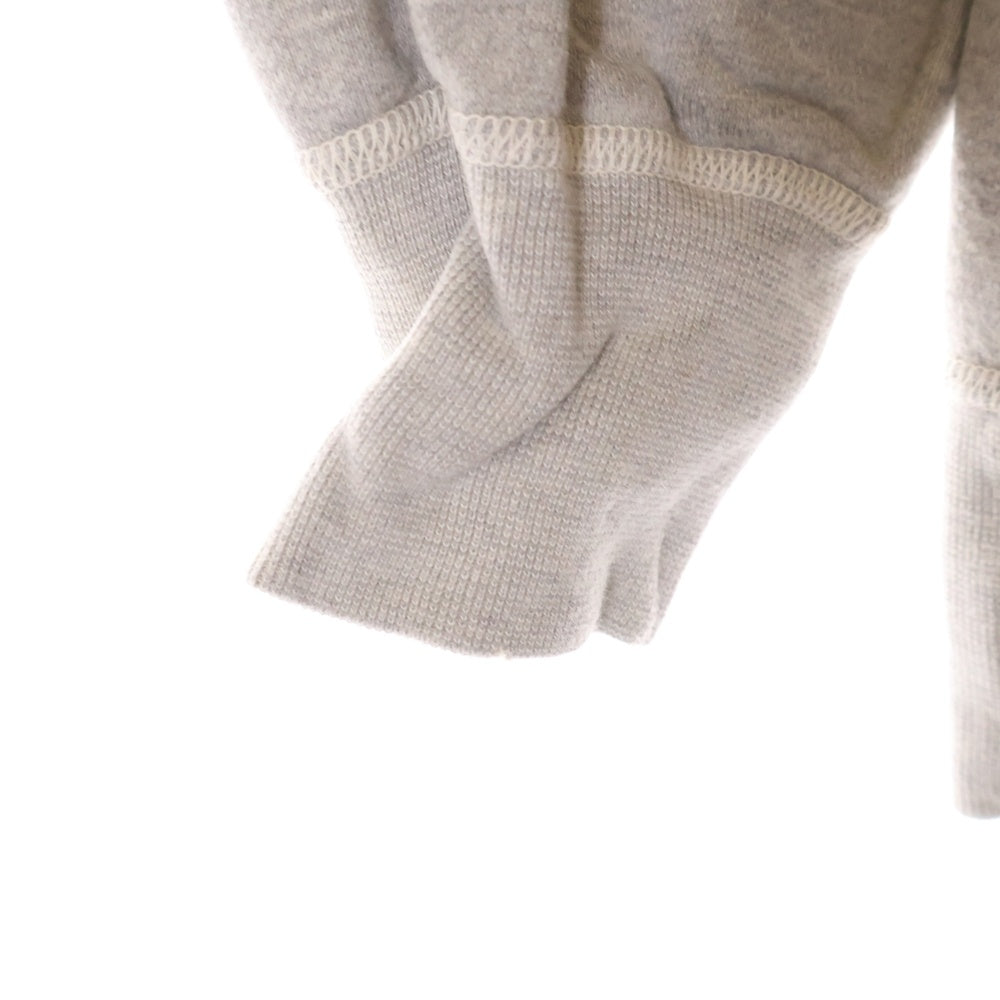 SAINT MICHAEL(セントマイケル) 24AW CREW SWT FLOWER GRAY フラワープリント クルーネック長袖スウェット トレーナー グレーSM-YS1-0000-032