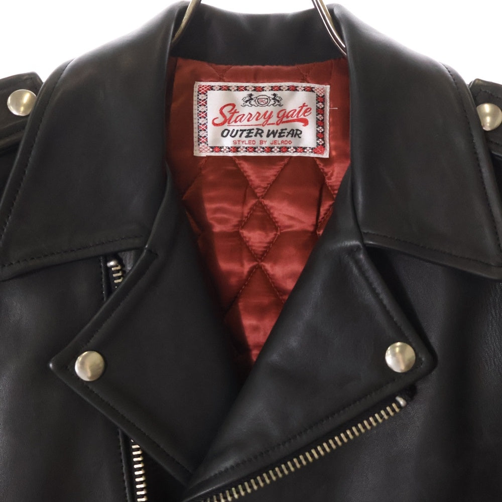 JELADO(ジェラード) STARRY GATE ラムレザー ダブル ライダースレザージャケット ブラック
