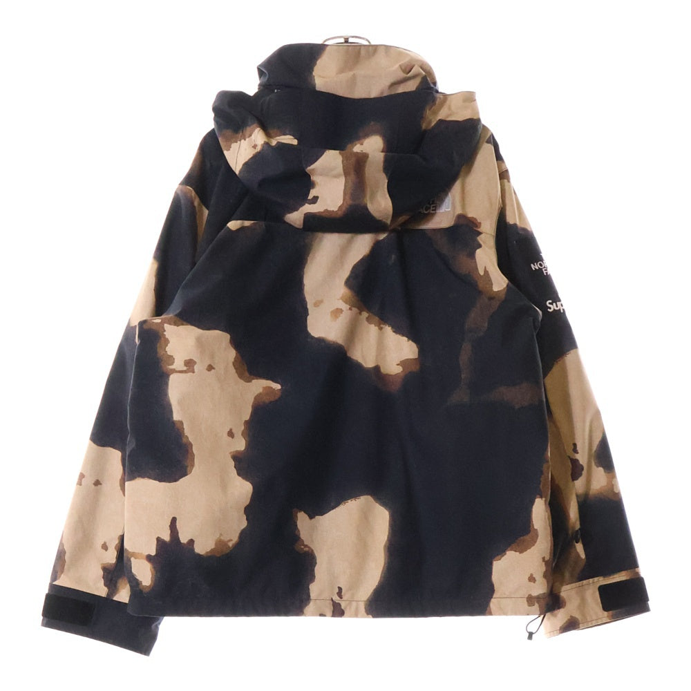 SUPREME(シュプリーム) 21AW ×THE NORTH FACE Bleached Denim Print Mountain Jacket ブリーチデニムプリントマウンテンジャケット ブラック/ブラウン NF0A7WO9