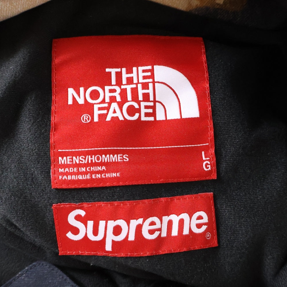 SUPREME(シュプリーム) 21AW ×THE NORTH FACE Bleached Denim Print Mountain Jacket ブリーチデニムプリントマウンテンジャケット ブラック/ブラウン NF0A7WO9