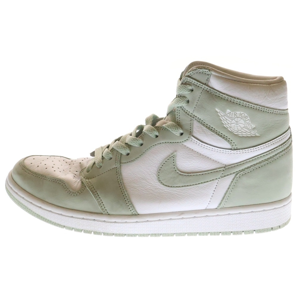 NIKE(ナイキ) AIR JORDAN 1 HIGH Seafoam ウィメンズ エアジョーダン 1 シーフォーム ハイカットスニーカー レディース ホワイト/グリーン US11/29cm CD0461-002