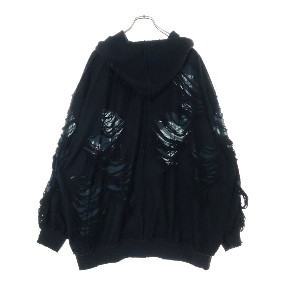 FR(13)NDS(フレンズ) OPAL DAMAGE HOODIE ROYAL FLASH ロイヤルフラッシュ トップス パーカー・フーディー ブラック 7874231386