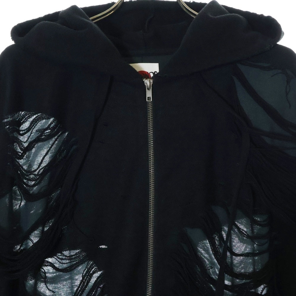 FR(13)NDS(フレンズ) OPAL DAMAGE HOODIE ROYAL FLASH ロイヤルフラッシュ トップス パーカー・フーディー ブラック 7874231386