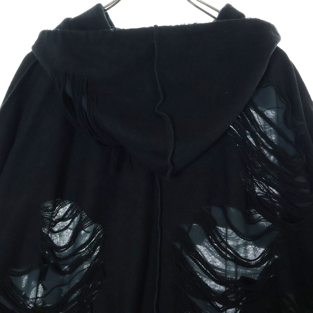 FR(13)NDS(フレンズ) OPAL DAMAGE HOODIE ROYAL FLASH ロイヤルフラッシュ トップス パーカー・フーディー ブラック 7874231386