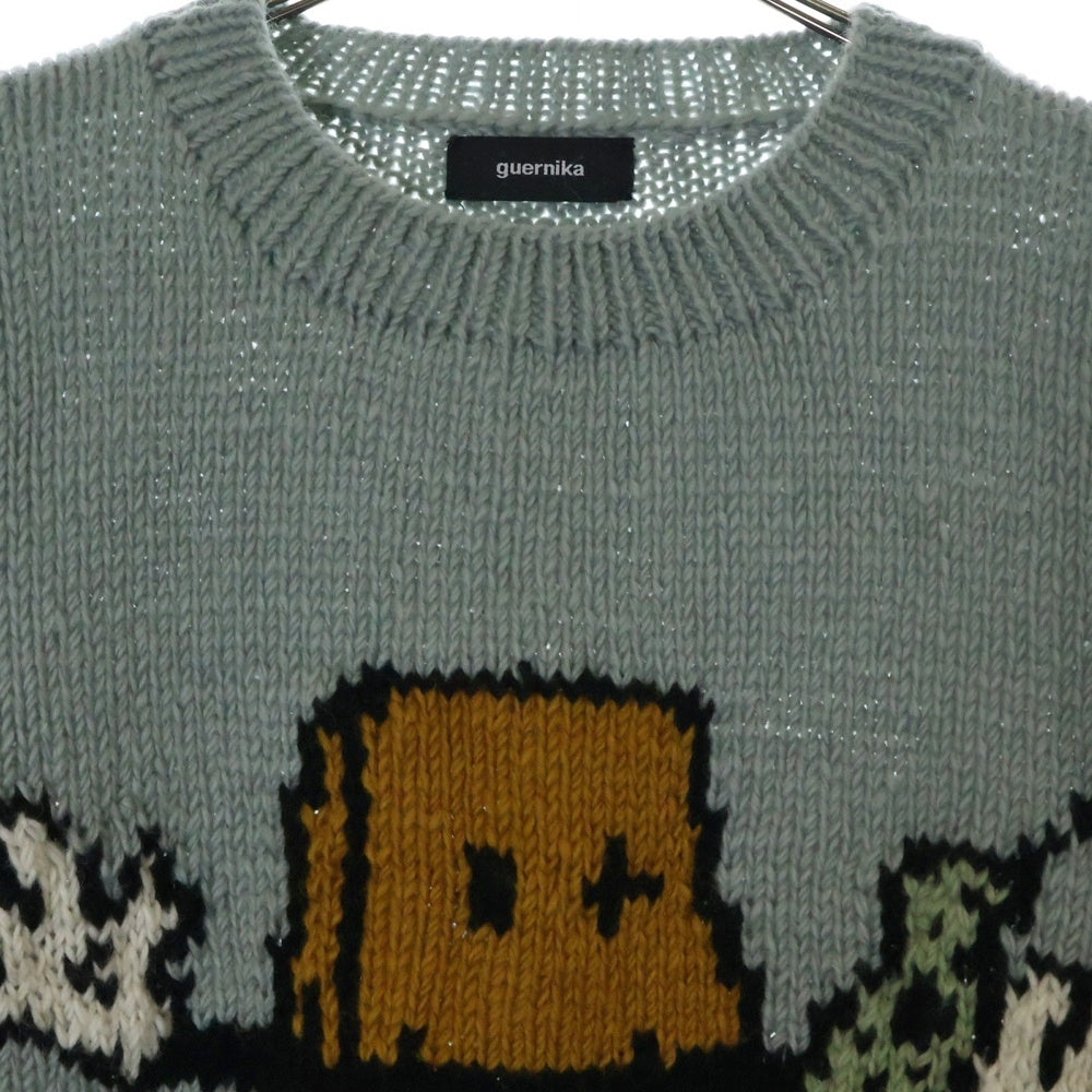 GUERNIKA(ゲルニカ) ANONYMOUSE KNIT SWEATER ウールニット グリーン gue-23301