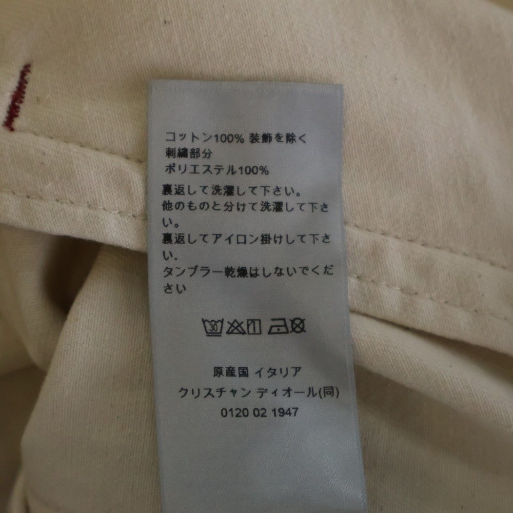 DIOR(ディオール) 25SS ×HYLTON NEL MKII ×ヒルトンネイルミキ コットンデニムストライプジャケット ホワイト 583D485A3010
