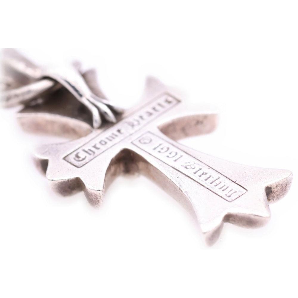 CHROME HEARTS(クロムハーツ) CH CRS SML W/BALE Wベイル スモールCHクロス ペンダントトップ シルバー BCA218