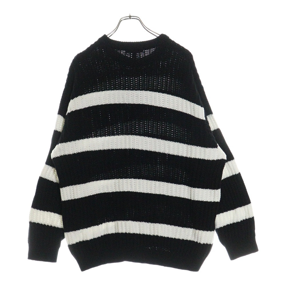 SUPREME(シュプリーム) 25SS Loose Gauge Stripe Small Box Sweater ルーズストライプ スマール ボックスロゴ セーター ホワイト/ブラック
