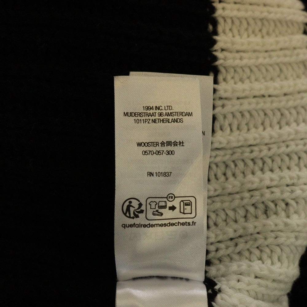 SUPREME(シュプリーム) 25SS Loose Gauge Stripe Small Box Sweater ルーズストライプ スマール ボックスロゴ セーター ホワイト/ブラック