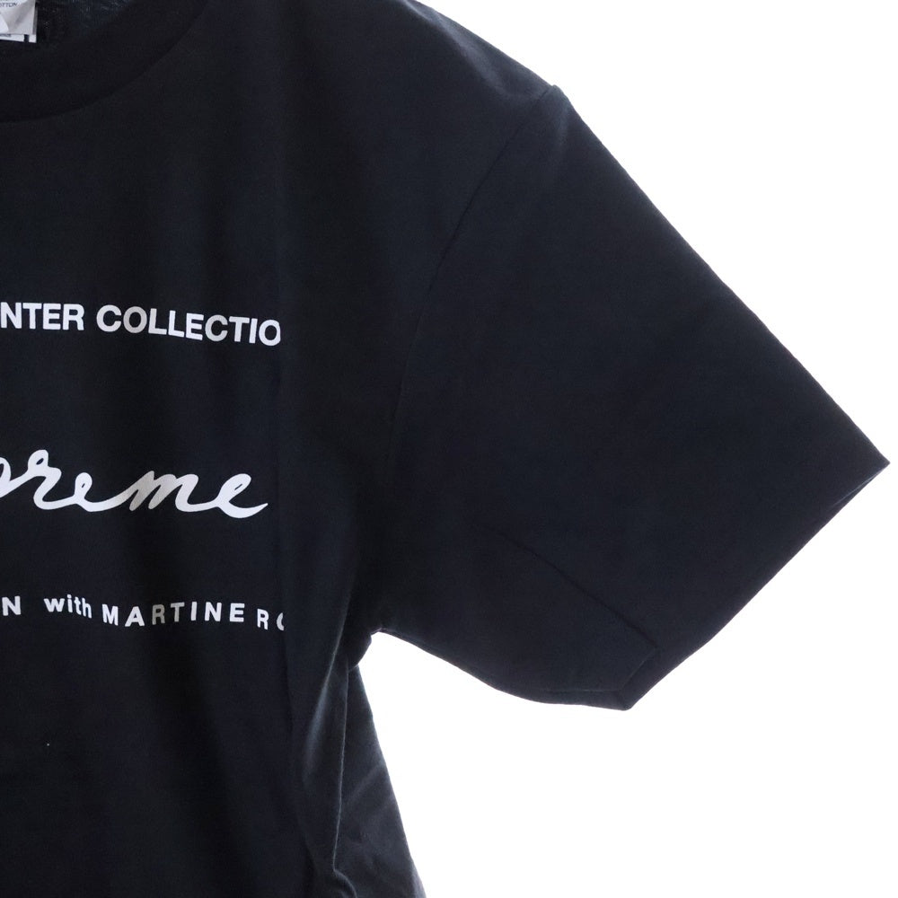 SUPREME(シュプリーム) 24AW × MARTINE ROSE × マーティンローズ Martine Rose Tee ロゴ 半袖Tシャツ ブラック