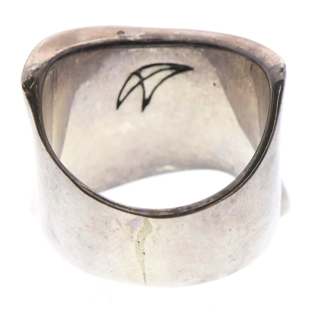 CRAZY PIG(クレイジーピッグ) PIRATE FLAG RING パイレーツフラッグ スカル シルバーリング シルバー/ブラック