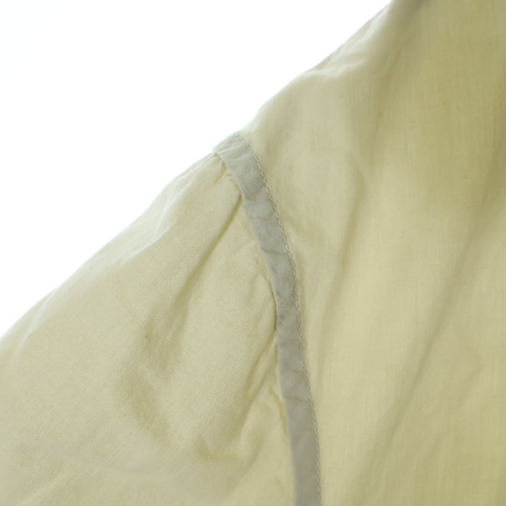LEMAIRE(ルメール) 21SS LONG SLEEVE BLOUSE TOP PELICAN X211 TO127 LF445 ノーカラー ロングスリーブ長袖シャツ ベージュ