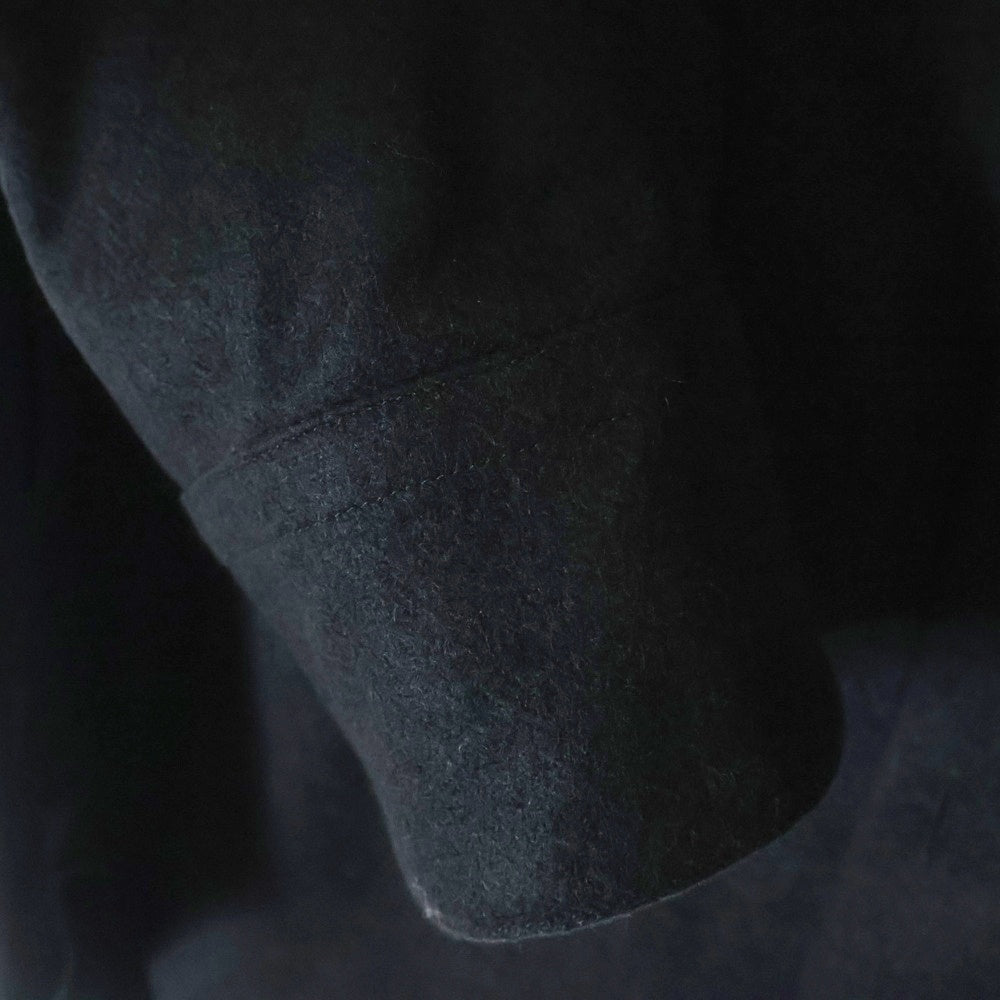 OVERCOAT(オーバーコート) 24SS HOODED WOOL SHIRT S24T011-NKCF フーデッド ウール長袖シャツ ブラック