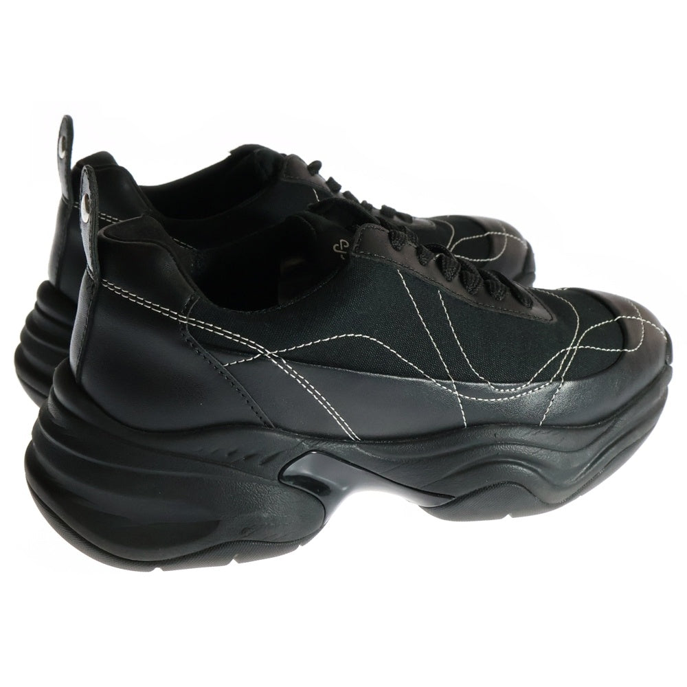 OAO(オーエーオー) SUNLIGHT 22A-1A04AR1 ローカットキャンバススニーカー ブラック US7/25.0cm