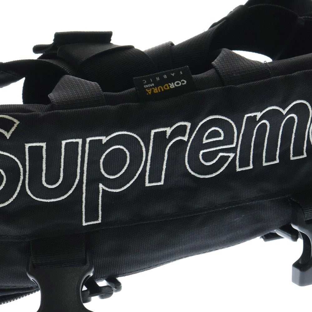SUPREME(シュプリーム) 19AW Waist Bag ロゴ刺繍 ウエストバッグ ボディバッグ ブラック