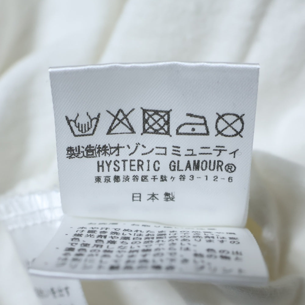 HYSTERIC GLAMOUR(ヒステリックグラマー) HYS BOX刺繍 クルーネック半袖Tシャツ 02203CT03 ホワイト