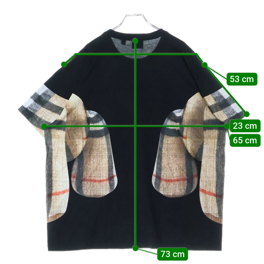 BURBERRY(バーバリー) フロント ベアプリント クルーネック 半袖Tシャツカットソー 8049568 ブラック