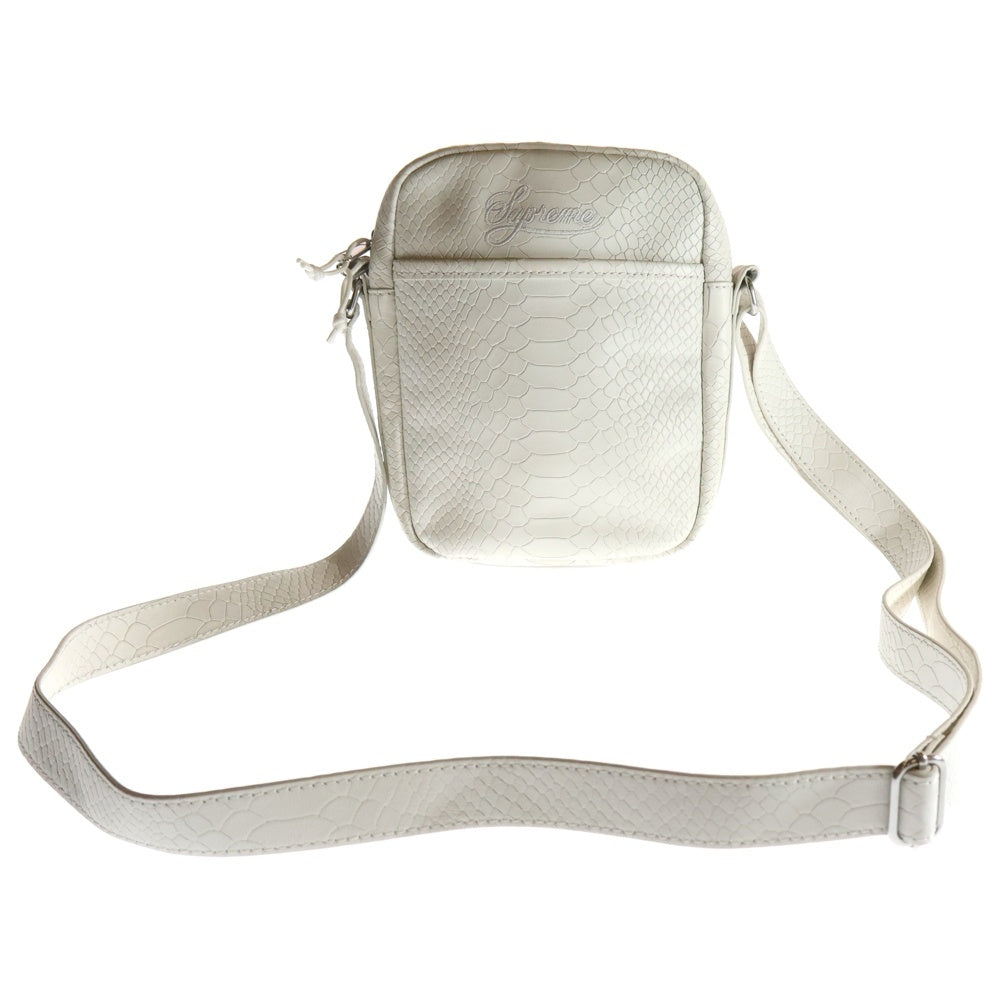 SUPREME(シュプリーム) 25SS × Nike Leather Shoulder Bag レザーショルダーバッグ ホワイト HJ7964-121