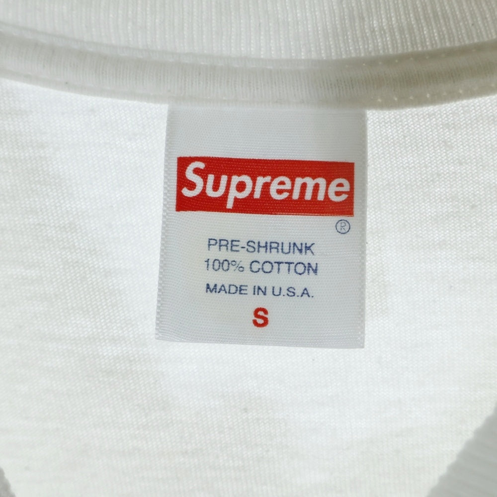 SUPREME(シュプリーム) 19SS Swarovski Box Logo Tee スワロフスキーボックスロゴ 半袖Tシャツ カットソー ホワイト