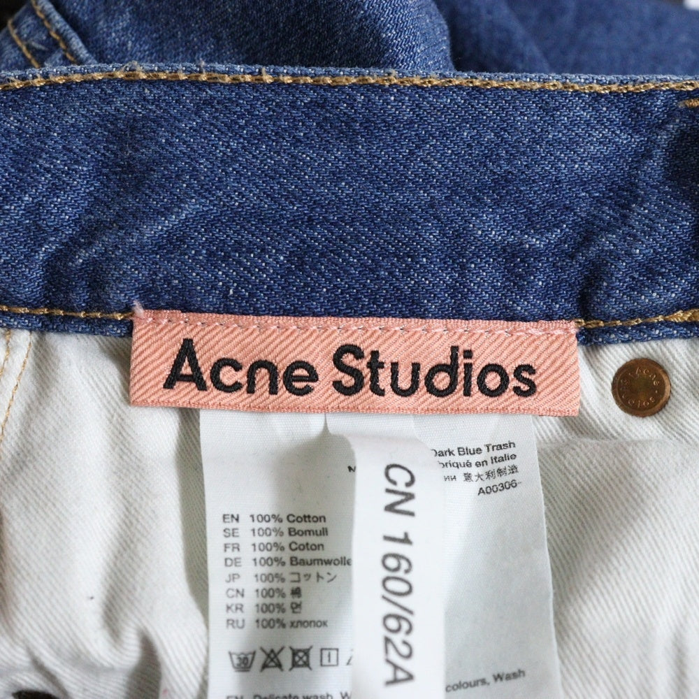 Acne Studios(アクネ ストゥディオズ) 1993 Dark Blue Trash 5ポケットデニムパンツ A00306 レディース インディゴ