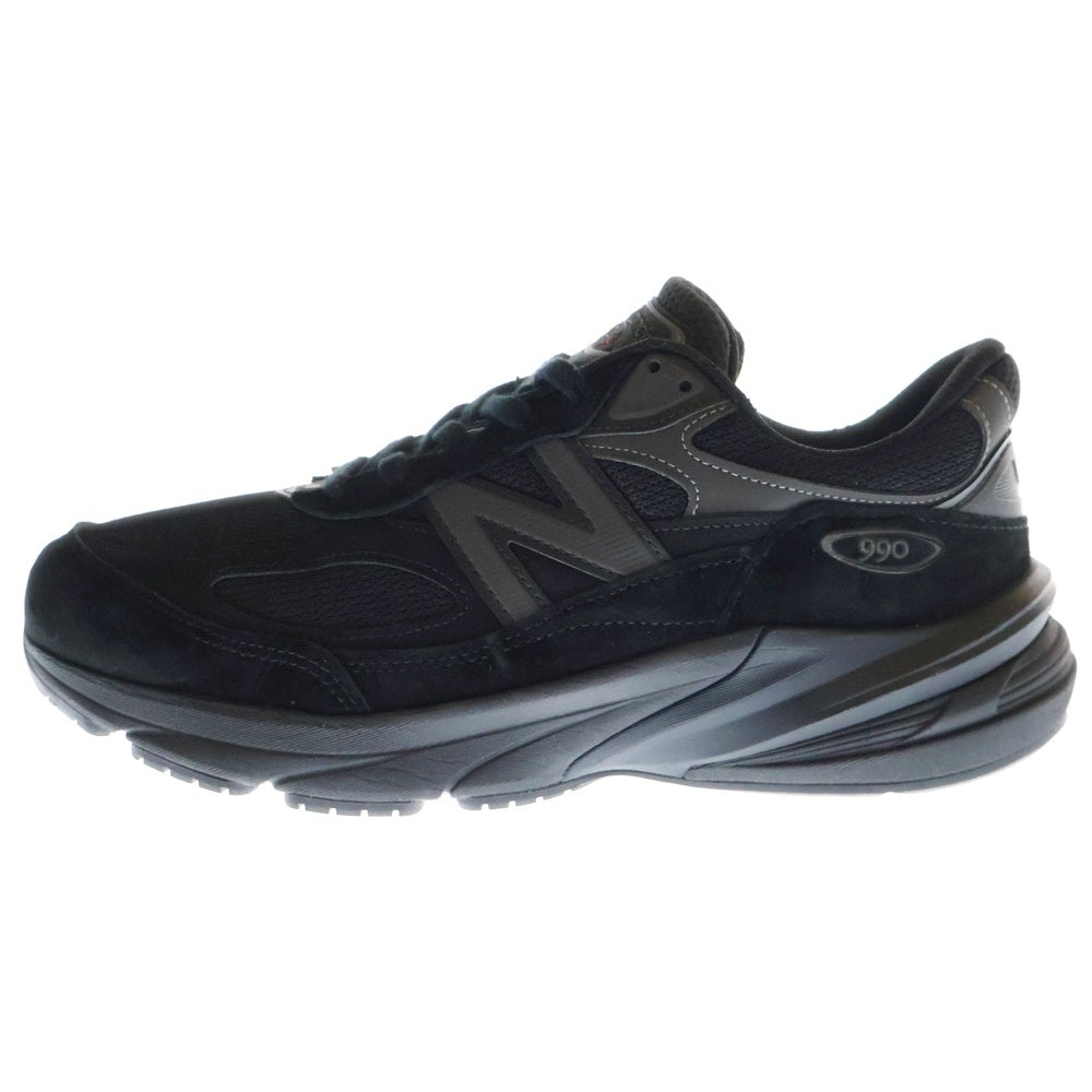New Balance(ニューバランス) U990BB6 TRIPLE BLACK スエードメッシュローカットスニーカー ブラック US9.5/27.5cm