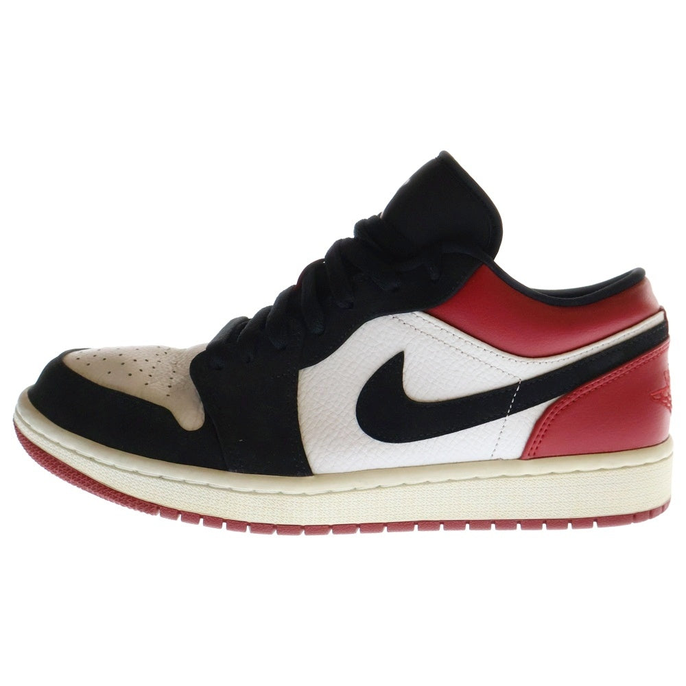 NIKE(ナイキ) Air Jordan 1 Black Toe エアジョーダン1 ブラックトゥ ローカットスニーカー ブラック/レッド US9/27cm 553558-116