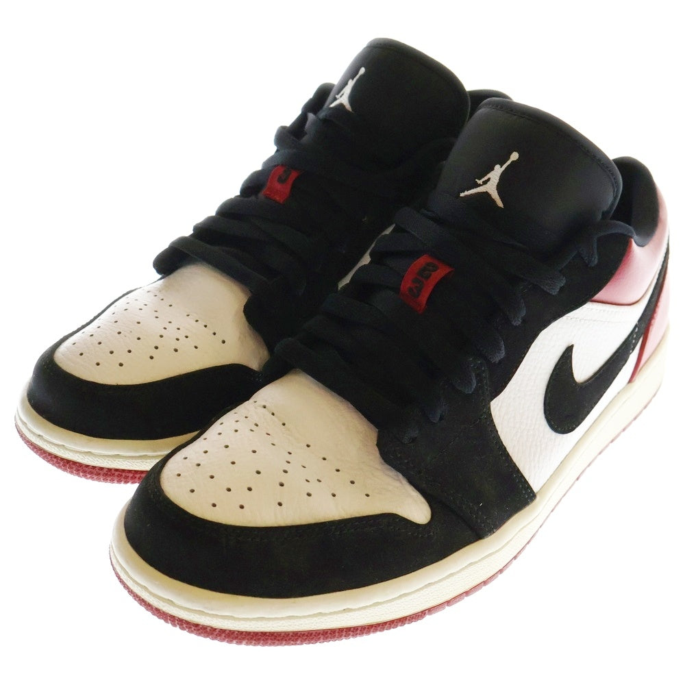 NIKE(ナイキ) Air Jordan 1 Black Toe エアジョーダン1 ブラックトゥ ローカットスニーカー ブラック/レッド US9/27cm 553558-116