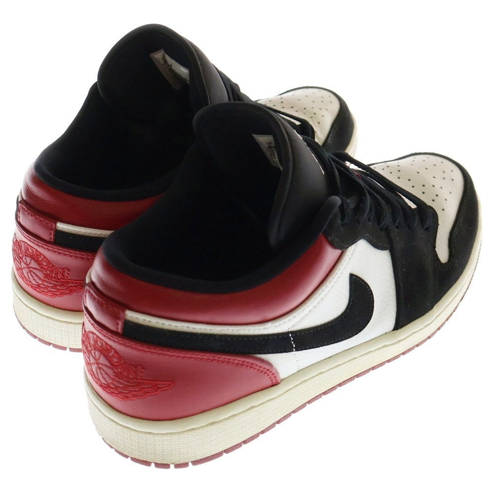 NIKE(ナイキ) Air Jordan 1 Black Toe エアジョーダン1 ブラックトゥ ローカットスニーカー ブラック/レッド US9/27cm 553558-116