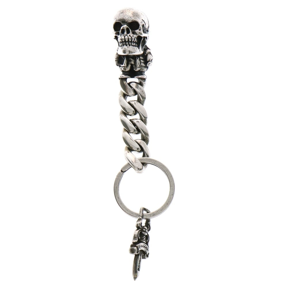 CHROME HEARTS(クロムハーツ) FOTI DLFN&No5 DGGR フォティ デルフィーノ#5ダガーキーリング キーチェーン シルバー