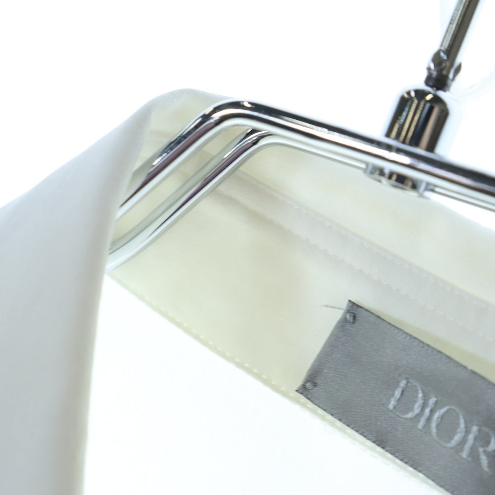 DIOR(ディオール) 21SS フラワー ロゴエンブロイダリー比翼長袖コットンシャツ ホワイト 113C535A1581