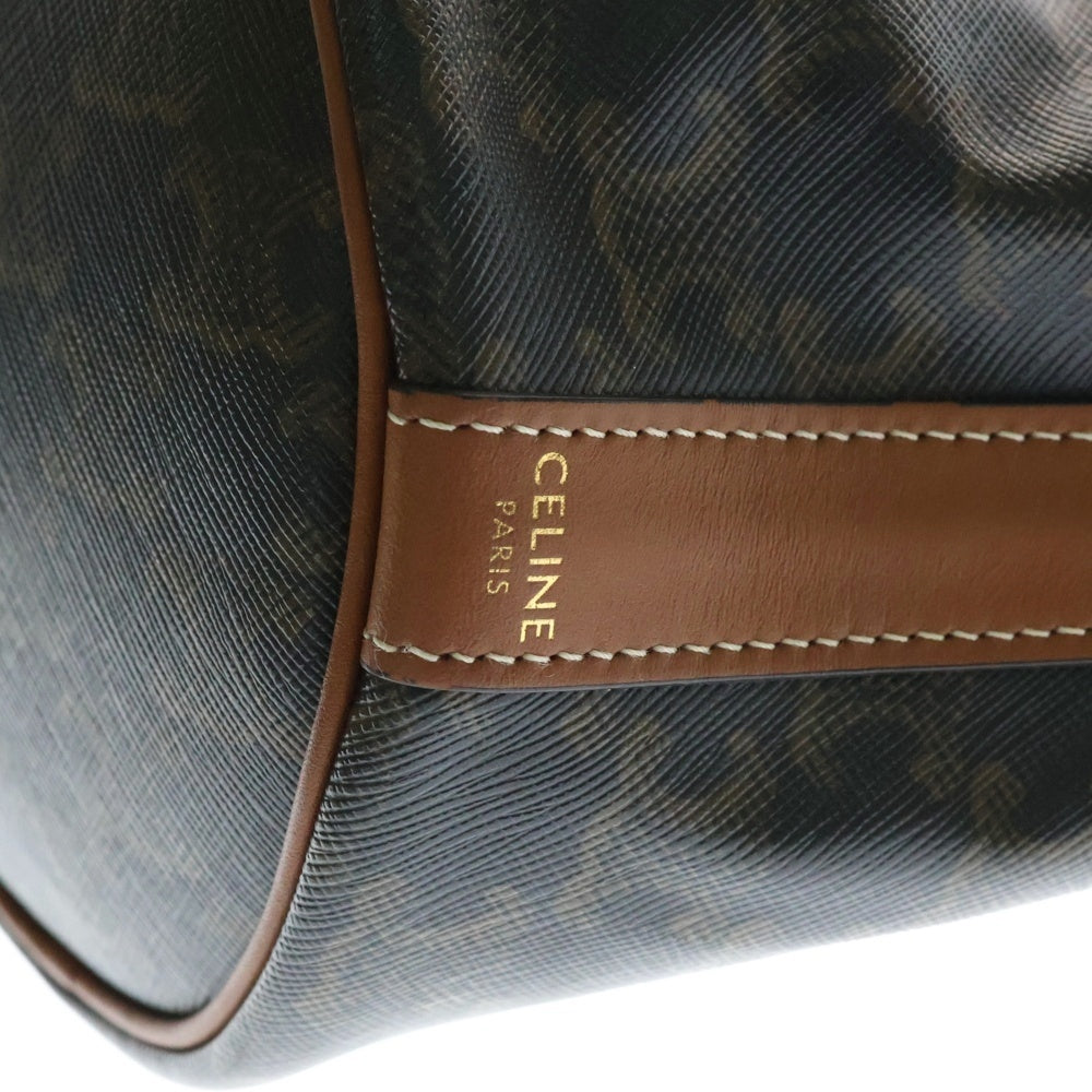 CELINE(セリーヌ) トリオンフ スモール ドローストリング 巾着ショルダーバッグ 191142BZJ 04LU ブラウン レディース