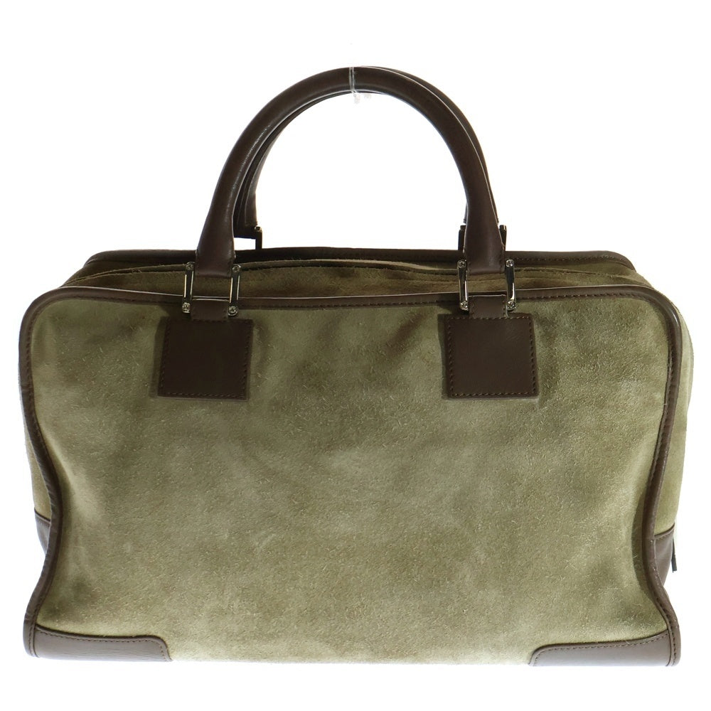 LOEWE(ロエベ) アマソナ 28 ヌバック ショルダー ハンドバッグ ブラウン