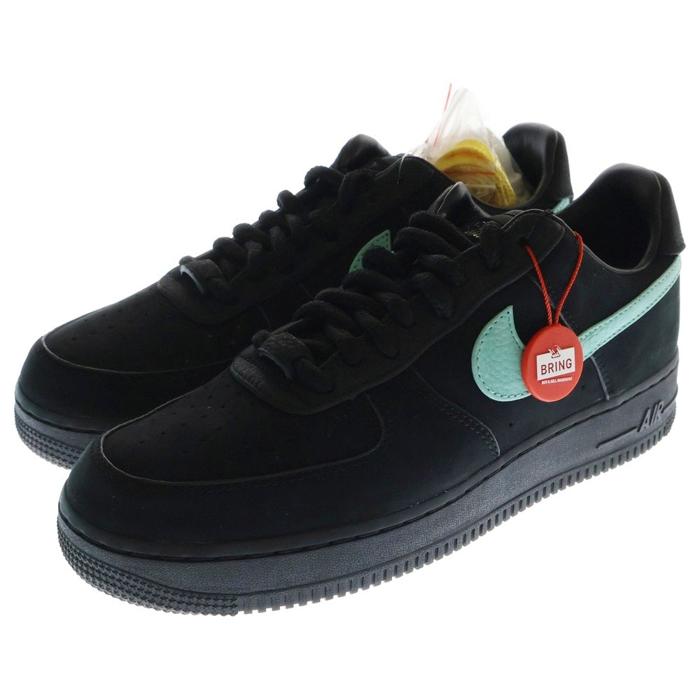 NIKE(ナイキ) ×TIFFANY&CO AIR FORCE 1 LOW 1837 BLACK DZ1382-001 ティファニー エアフォース1 ローカットスニーカー シューズブラック US8.5/26.5cm