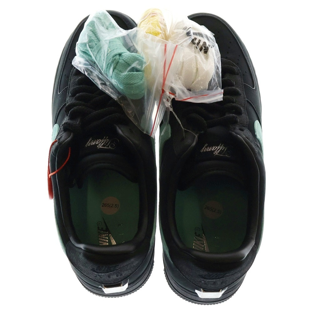 NIKE(ナイキ) ×TIFFANY&CO AIR FORCE 1 LOW 1837 BLACK DZ1382-001 ティファニー エアフォース1 ローカットスニーカー シューズブラック US8.5/26.5cm