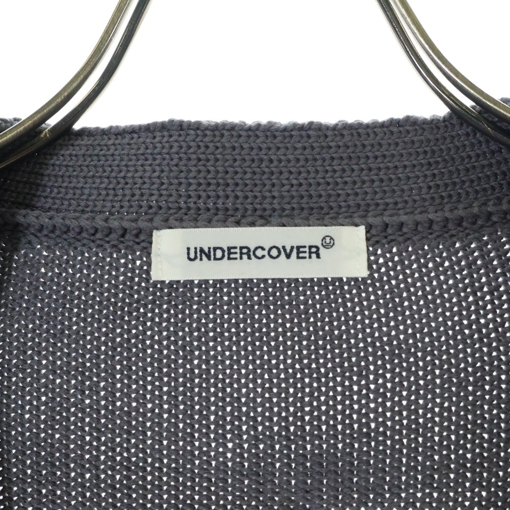 UNDERCOVER(アンダーカバー) 24SS 刺繍デザイン 長袖カーディガン UP1D4901 グレー