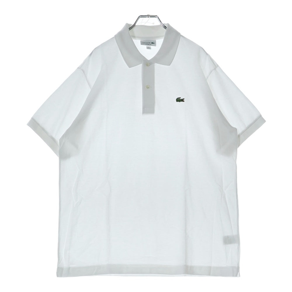 LACOSTE(ラコステ) ロゴ刺繍 半袖ポロシャツ L1212LJ ホワイト