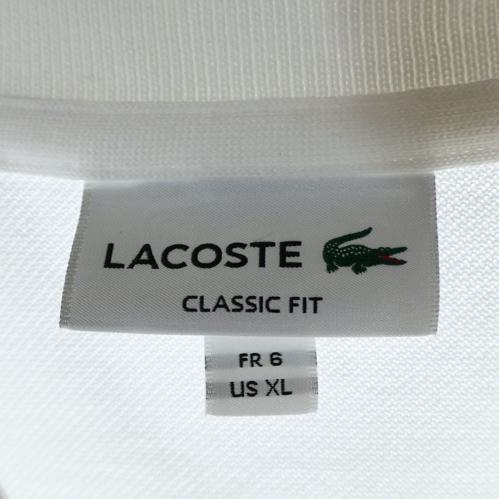 LACOSTE(ラコステ) ロゴ刺繍 半袖ポロシャツ L1212LJ ホワイト