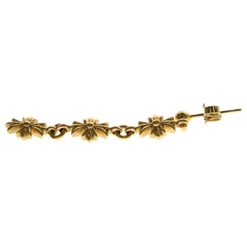 CHROME HEARTS(クロムハーツ) 22K TNY E CH PLS 3 タイニーE CHプラス 3ドロップピアス ゴールド