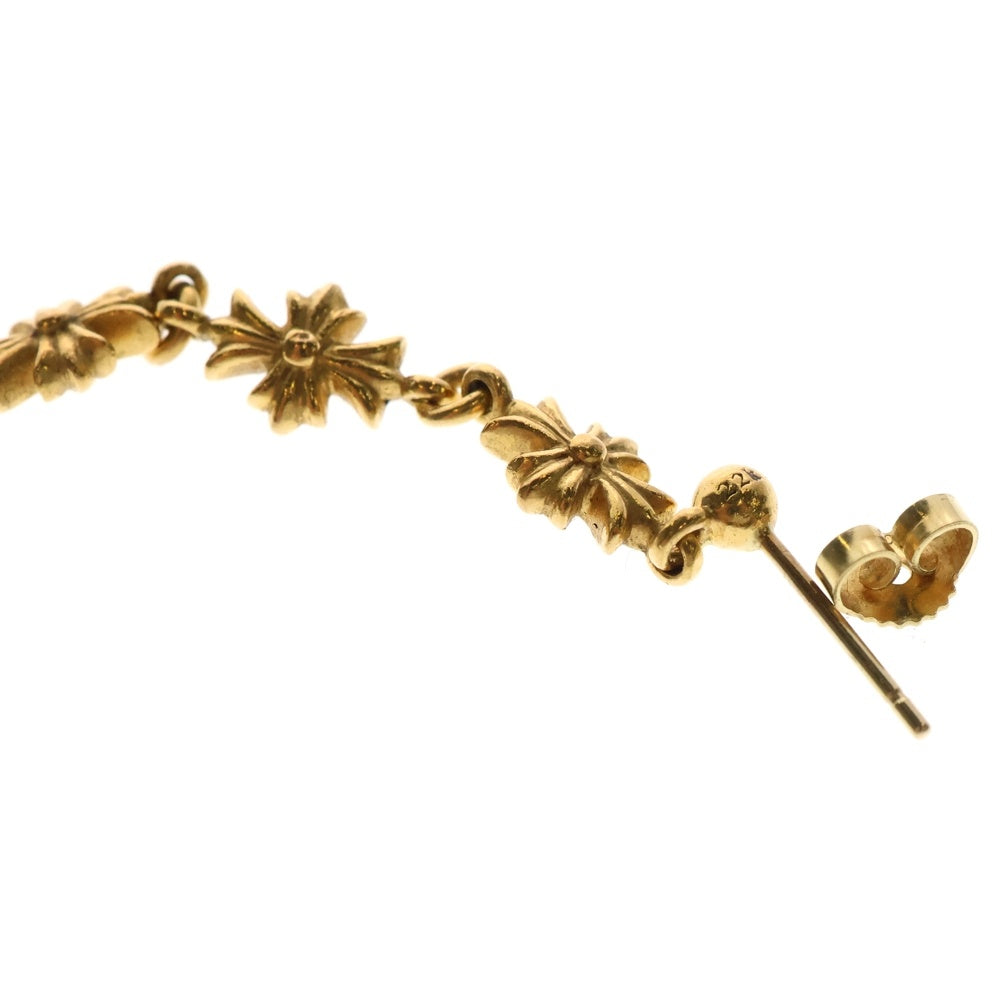 CHROME HEARTS(クロムハーツ) 22K TNY E CH PLS 3 タイニーE CHプラス 3ドロップピアス ゴールド